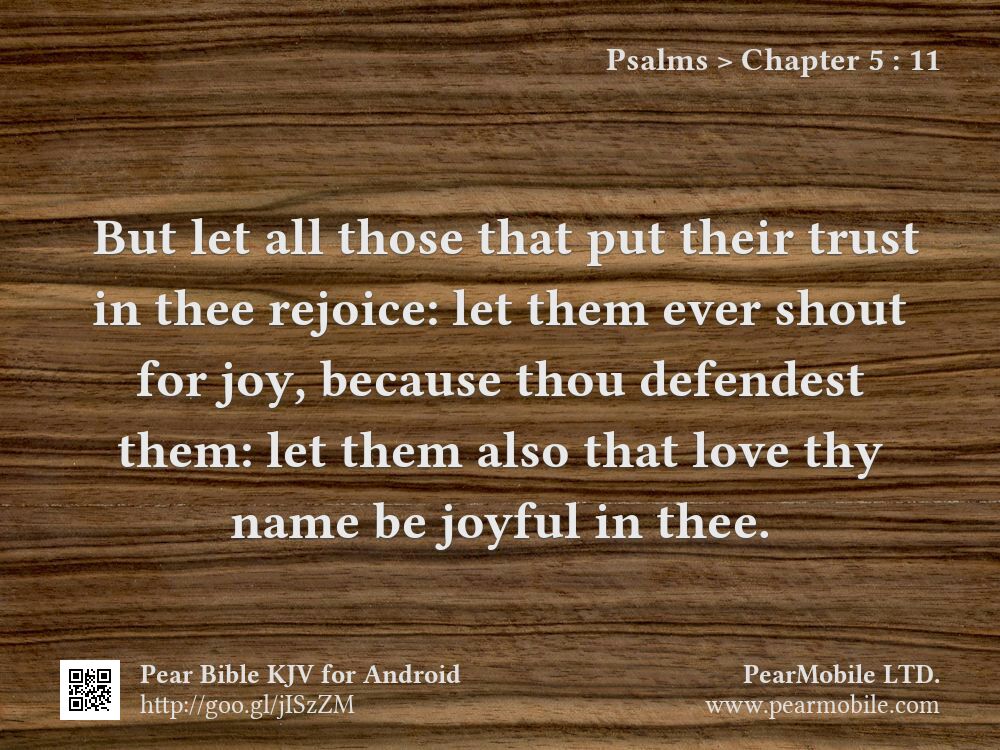 Psalms, Chapter 5:11